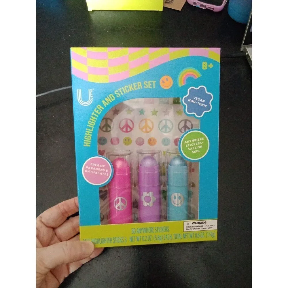 150 3 Colors Body Glittery Highlighter Makeup & Sticker Set Girls